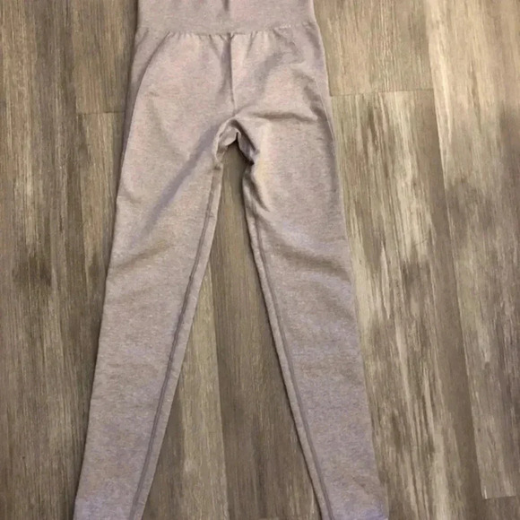 GYMSHARK HIGH WAISTED‎ FLEX LEGGINGS DRY XS CHARCOAL/STEEL BLUE - Picture 3 of 8